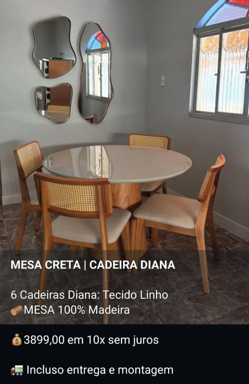 Mesa de Jantar Creta