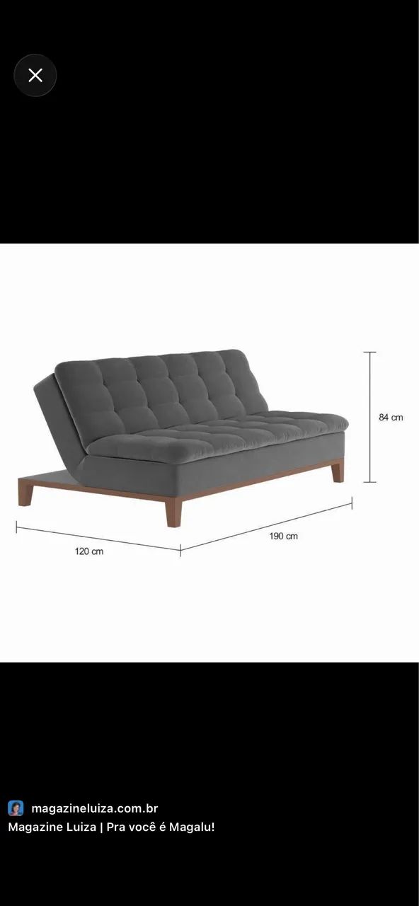 Sofá-cama para doação  - Foto 4
