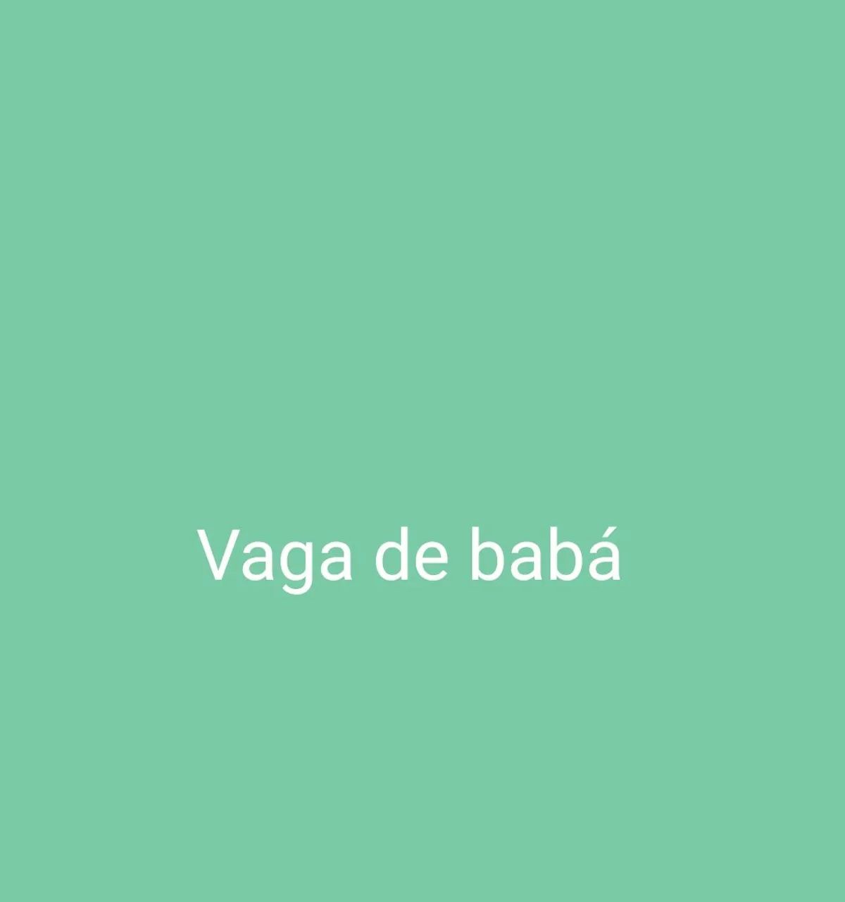 Vaga de babá 