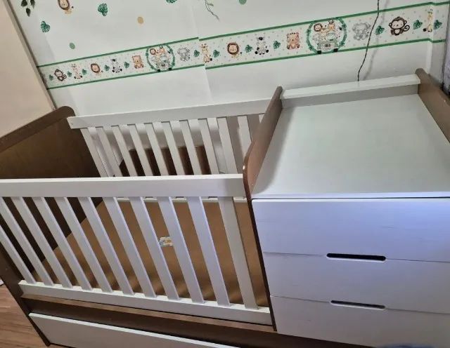 Berço Multifuncional com Bicama e Gaveteiro - Foto 2
