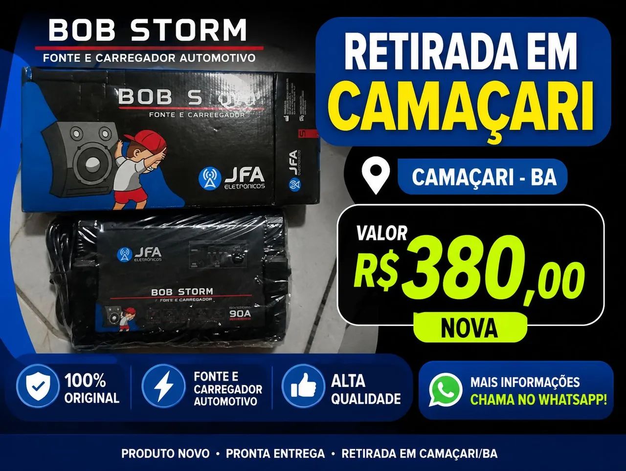 Fonte jfa 90 ampéres 