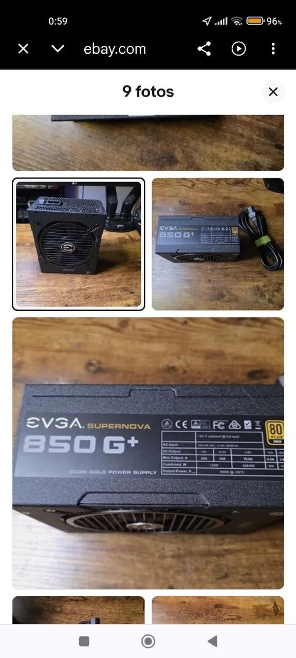 FONTE EVGA 850G+ GOLD - Foto 2