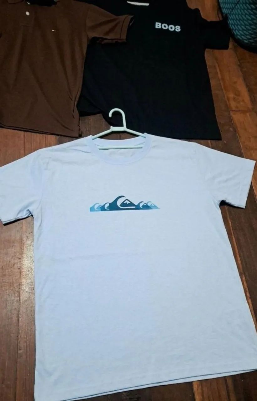 Camisa quicksilver branca tamanho- G