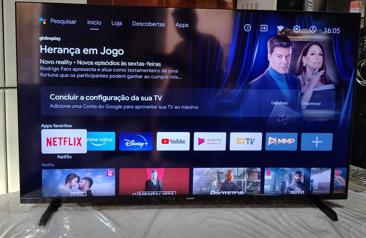 TV 50 PHILIPS ANDROID 4K COMPLETA 