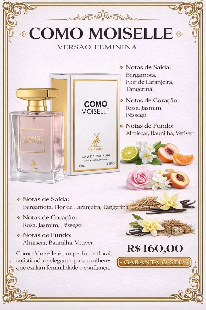 Perfume árabe como moiselle