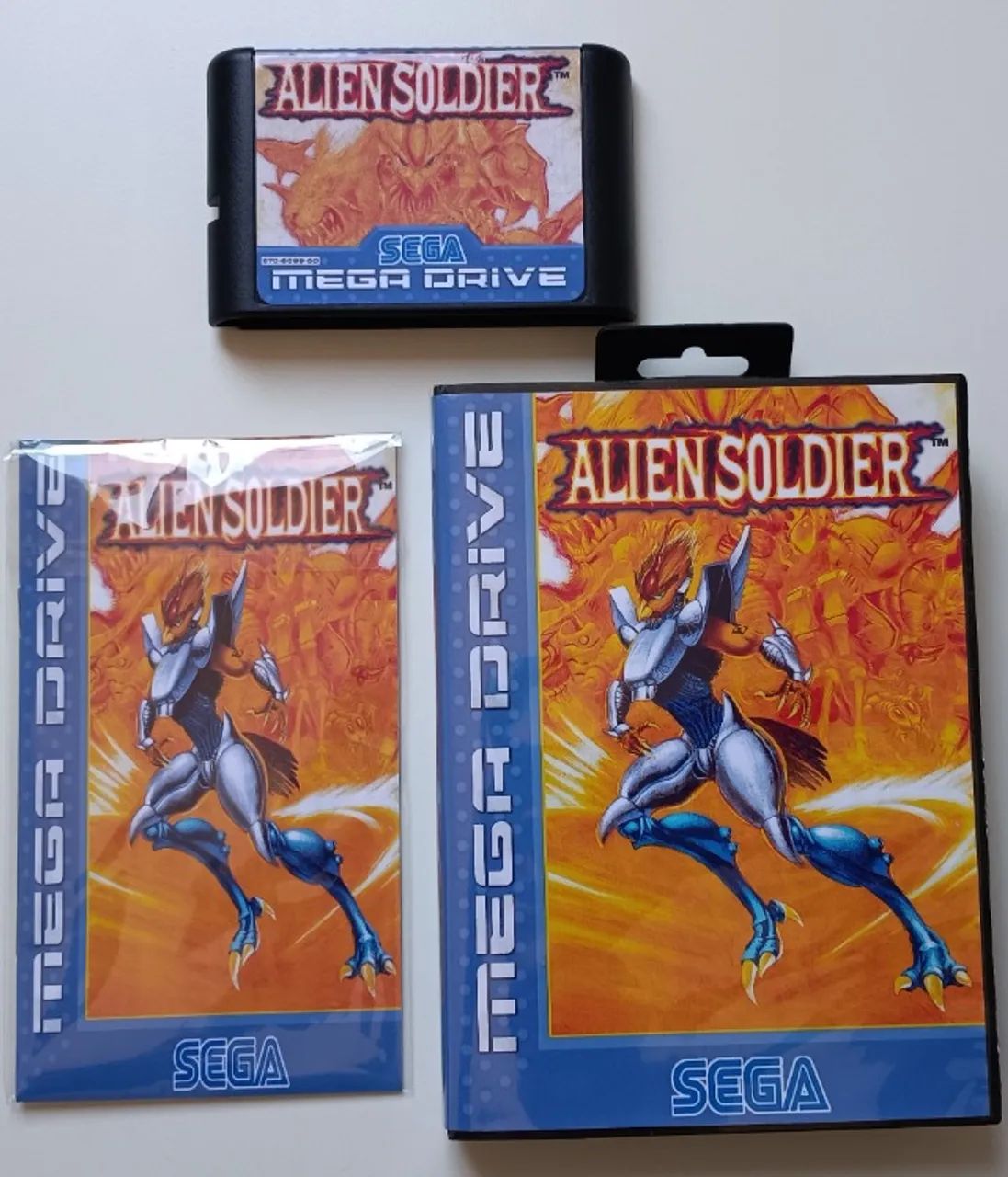 Jogo Alien Soldier- Mega Drive Com Capa E Manual