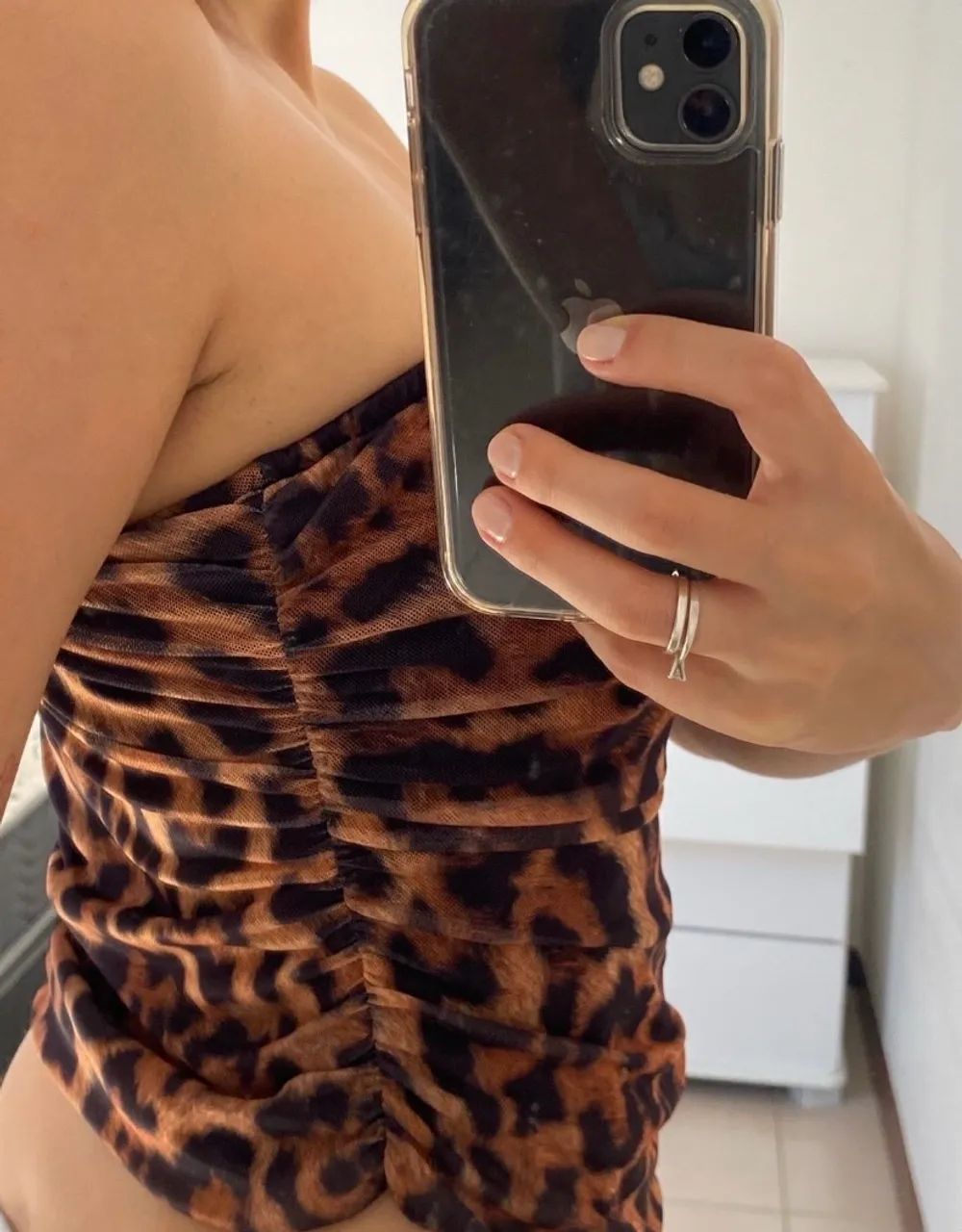 cropped tomara que caia animal print (pantera) M - Foto 4
