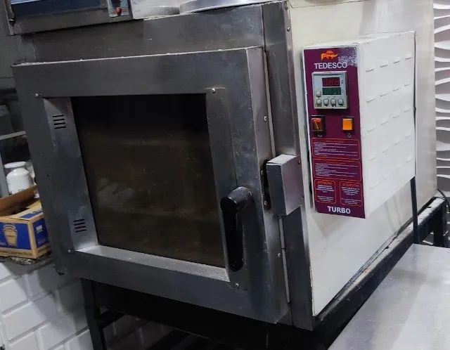 Forno Turbo Industrial Tedesco - 5 esteiras, Bom estado