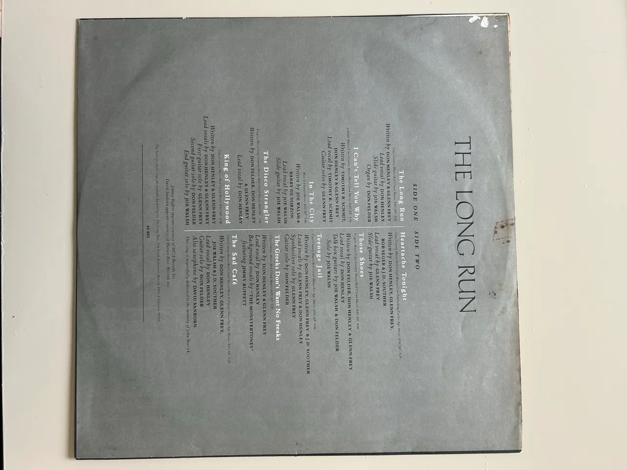 Disco Vinil Eagles The Long Run Ótimo Estado - Foto 3