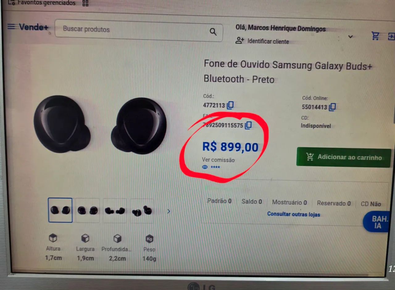 FONE GALAXY BUDS +   ORIGINAL COMPLETO - Foto 3