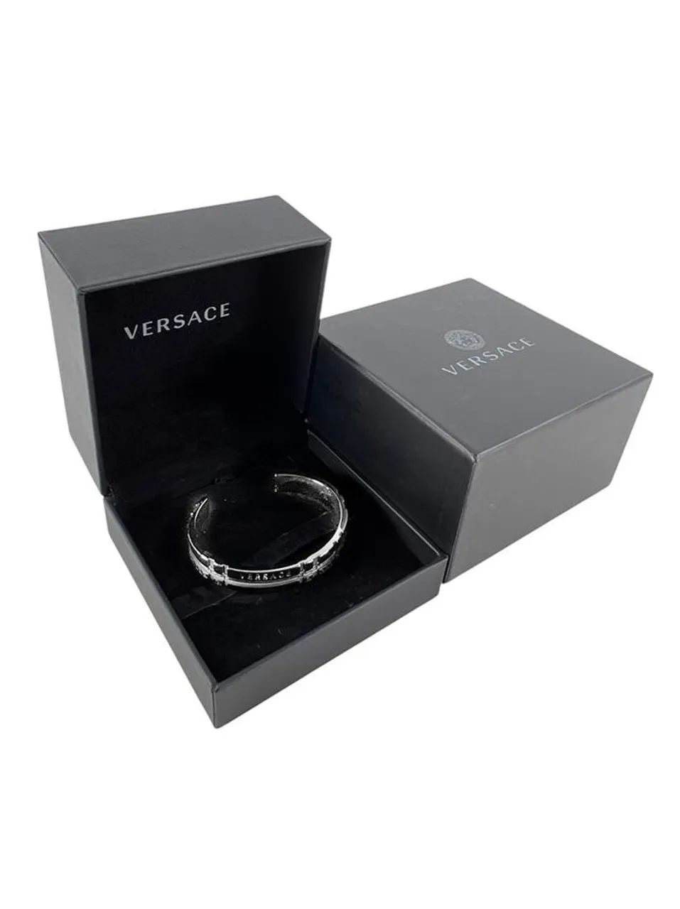 Bracelete Versace Tartan Prateado