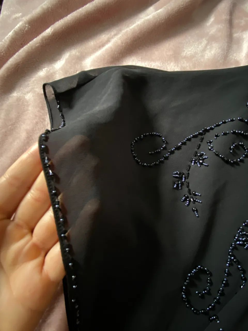 Top blusa vintage de tule bordada  - Foto 3