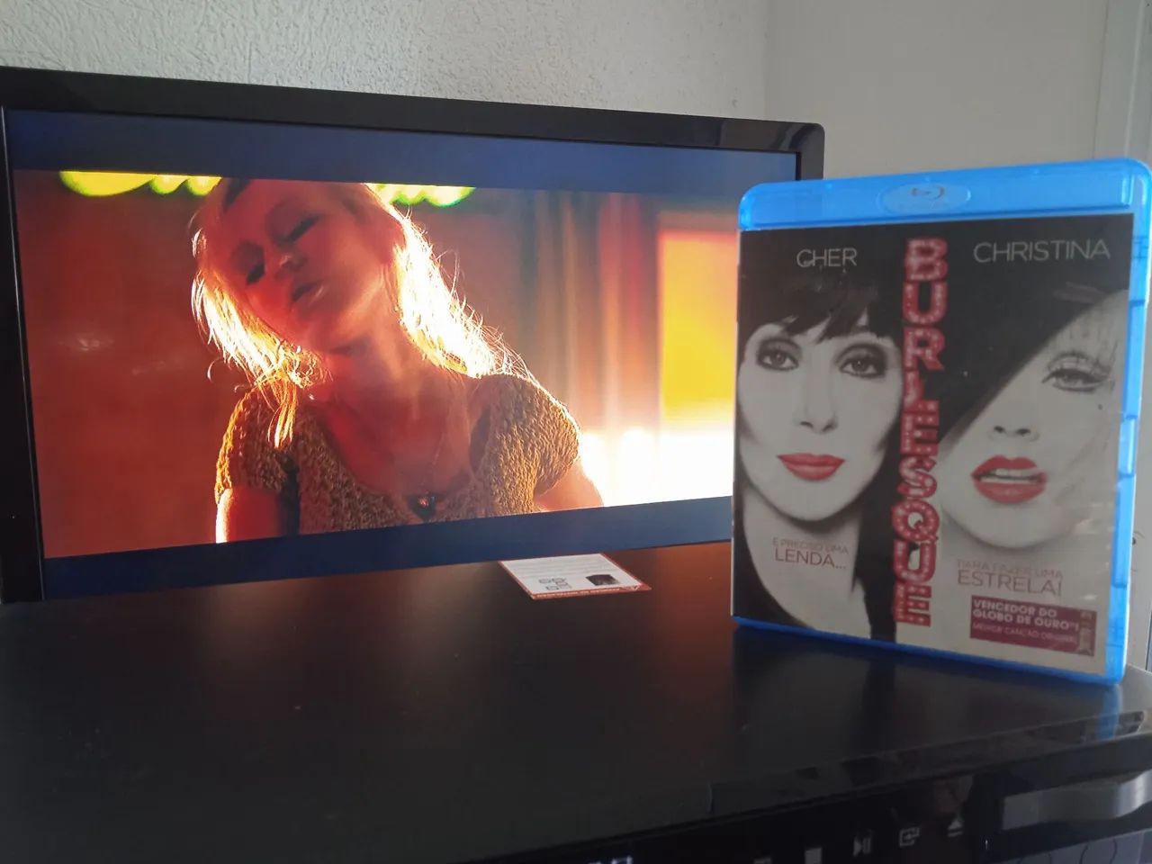 Blu-ray original Burlesque com Cher e Christina Aguilera