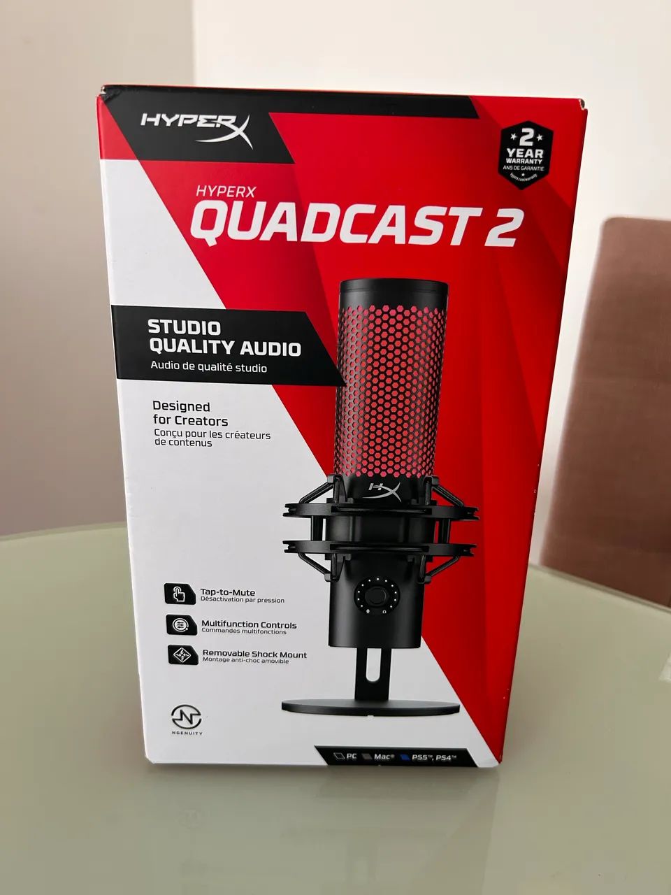Microfone Gamer HyperX QuadCast 2 (USB) - Foto 3