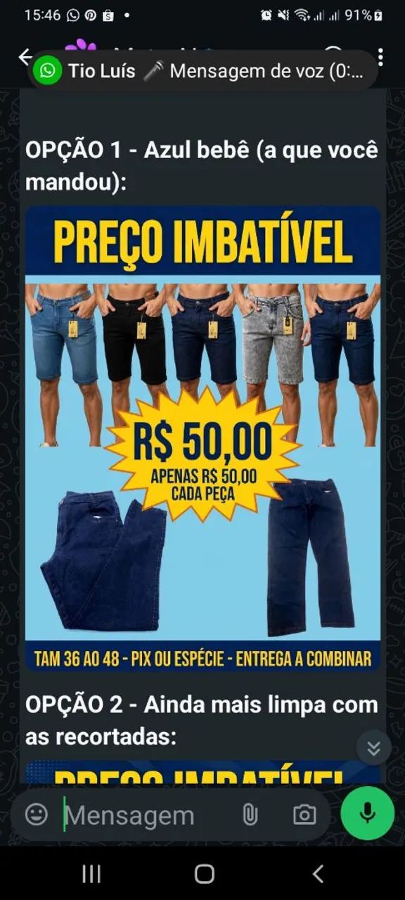 CALÇA E BERMUDA PROMOÇÃO  - Foto 2