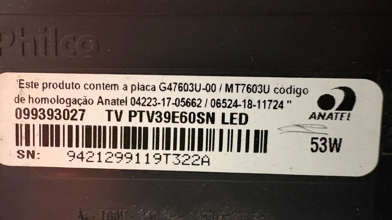 Vendo smart Philco  retirada de peça  - Foto 2