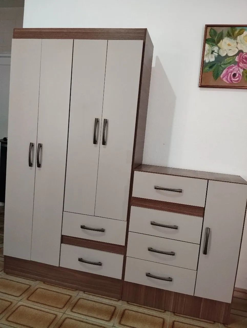 Guarda roupas e Cômoda Conjunto Novo  - Foto 4