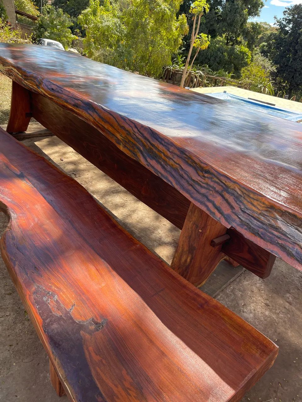Mesa de Madeira Angico Ferro - Foto 4