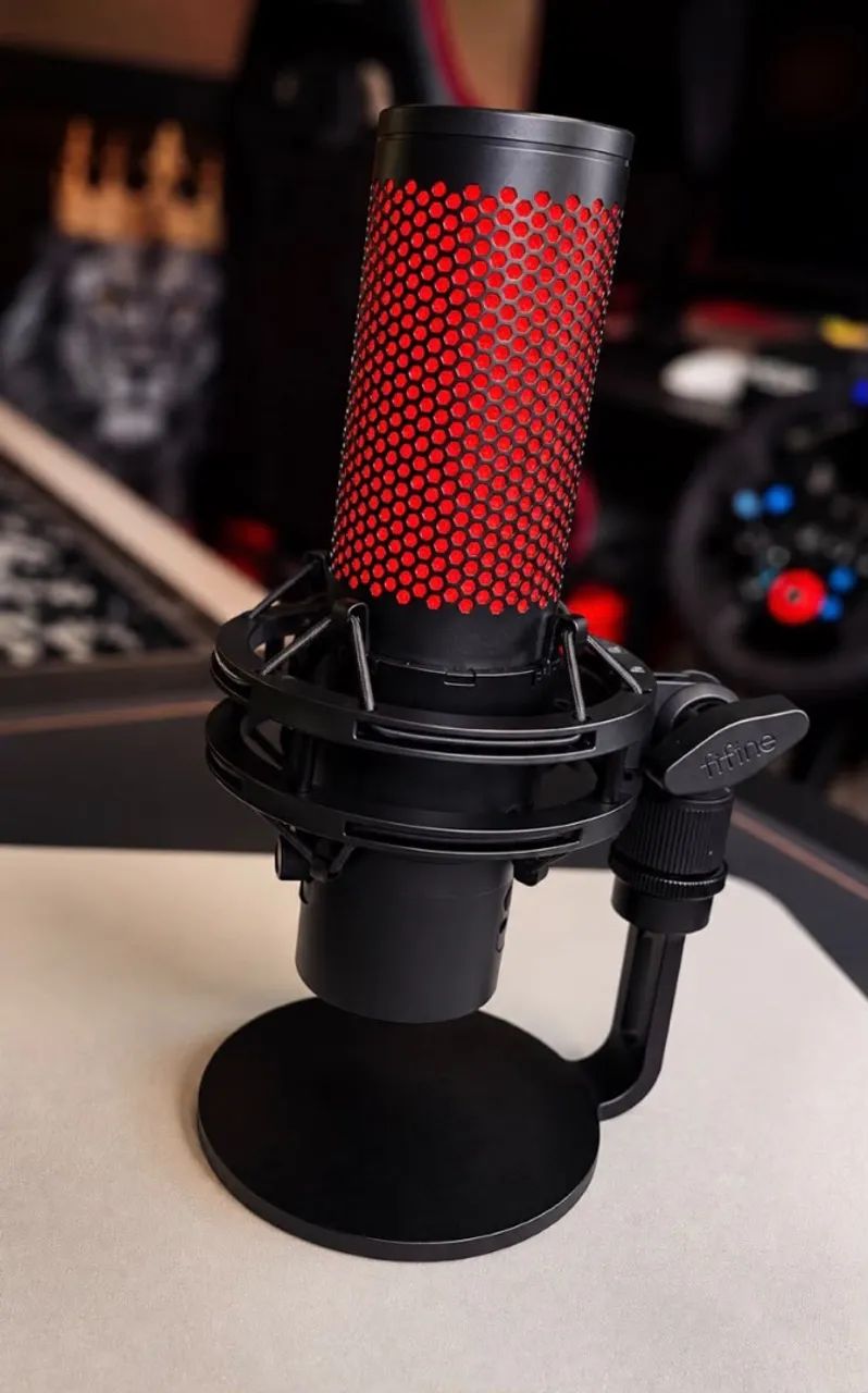 Microfone HyperX Quadcast 2 Vermelho - Foto 2