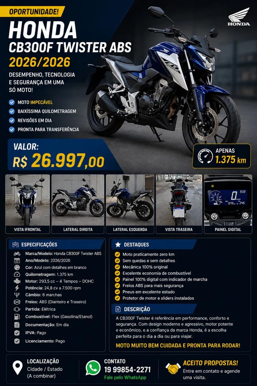 CB 300F Twister 