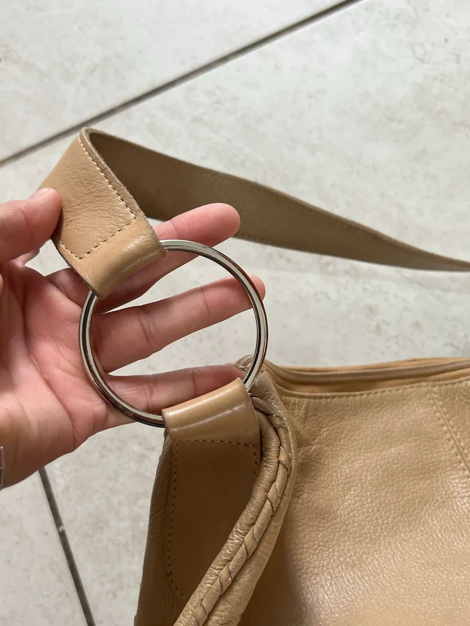 Bolsa de couro vintage  - Foto 4