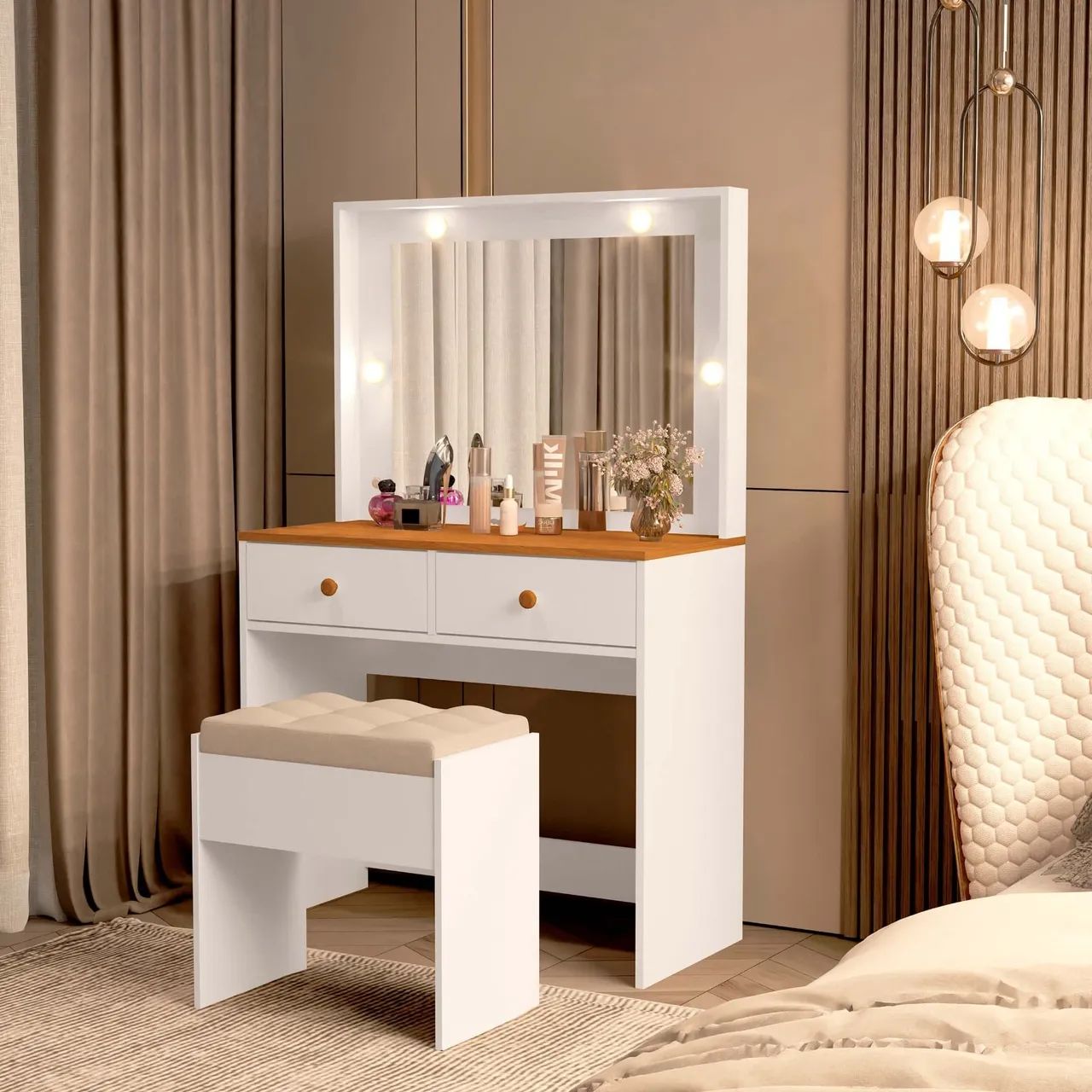 PENTEADEIRA CAMARIM LIVIA COM LED - Foto 3