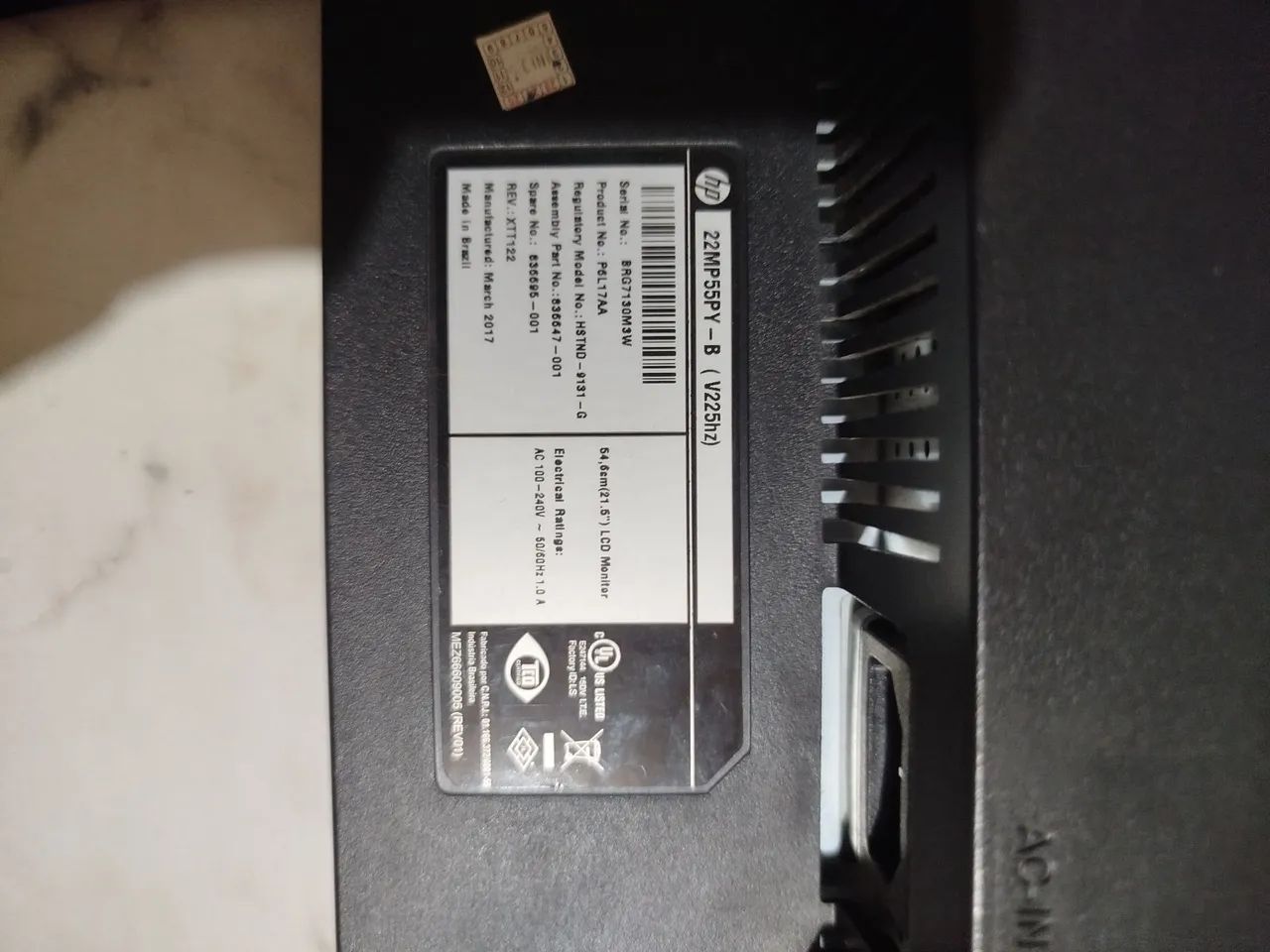Monitor hp com defeito 22" - Foto 5