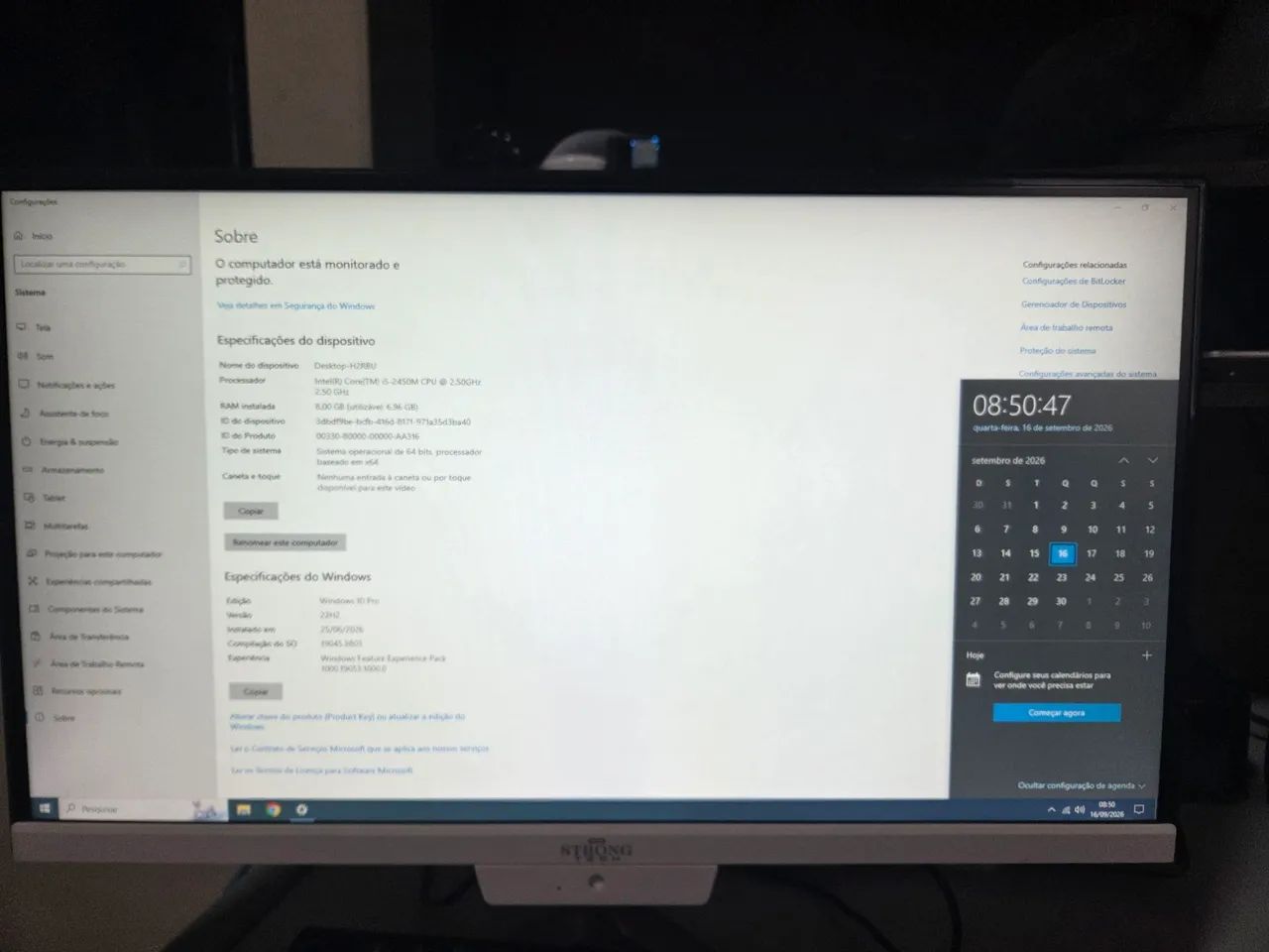 All in One Strong Tech i5 8GB RAM SSD 240GB Windows 10 Pro - Foto 5