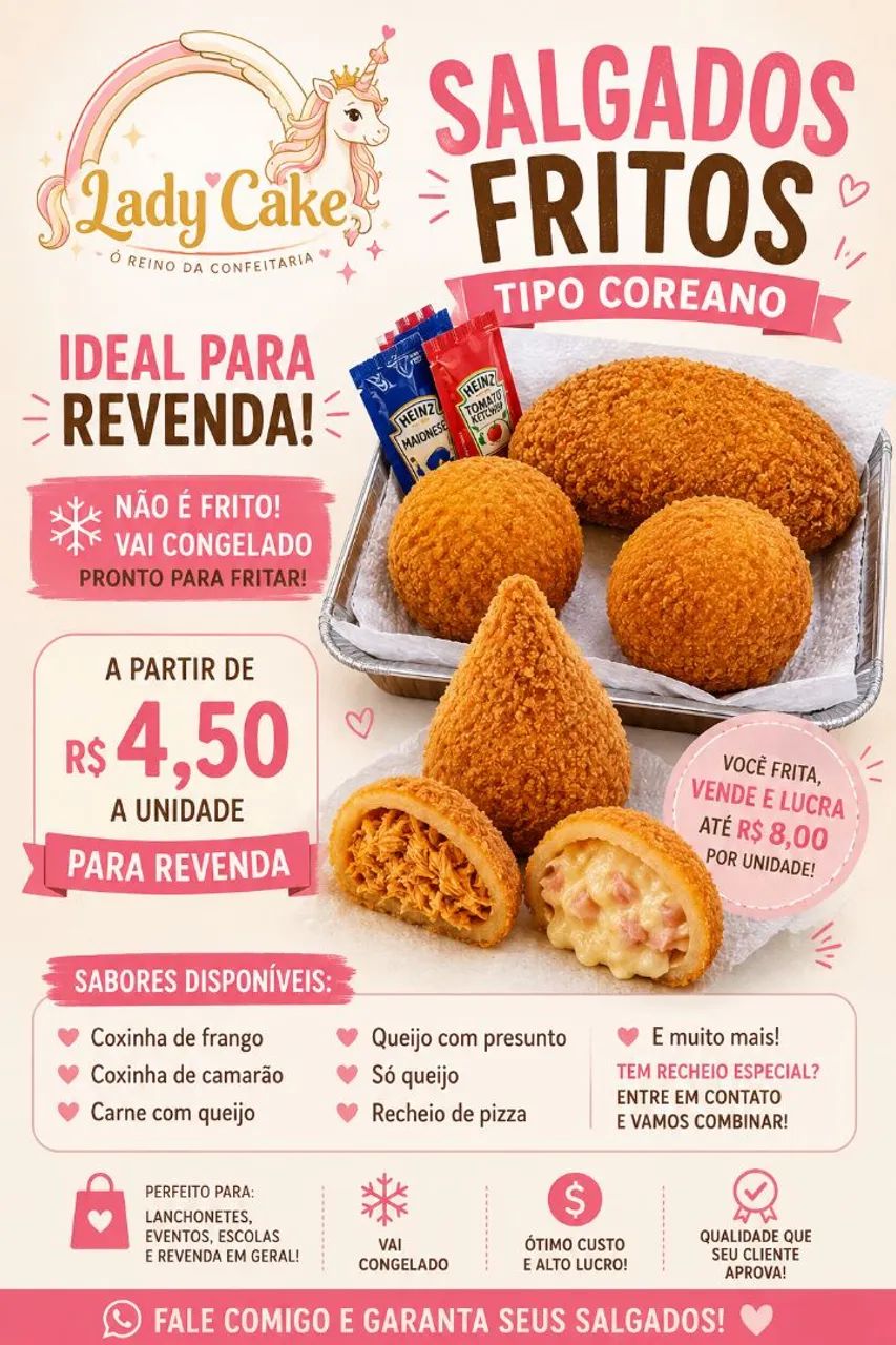 SALGADOS CONGELADOS PARA REVENDA 