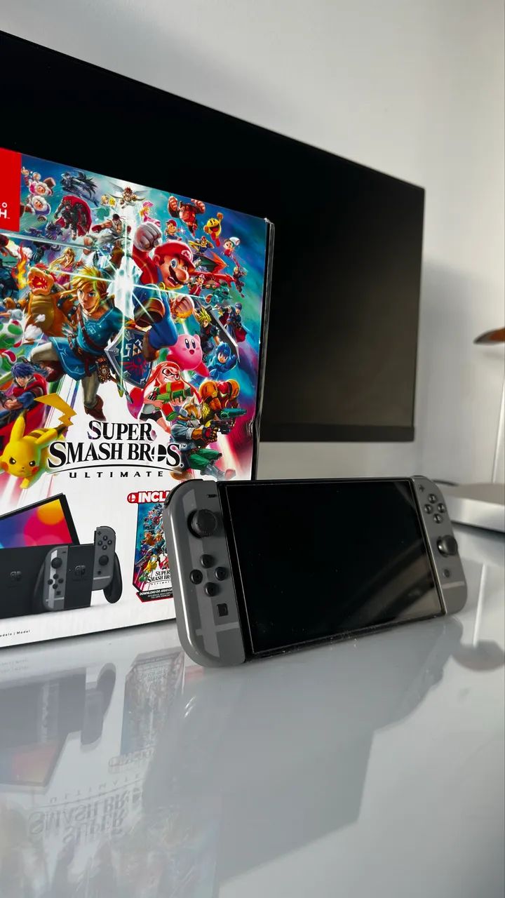 Nintendo Switch OLED - Impecável na Caixa (Completo) - Foto 2