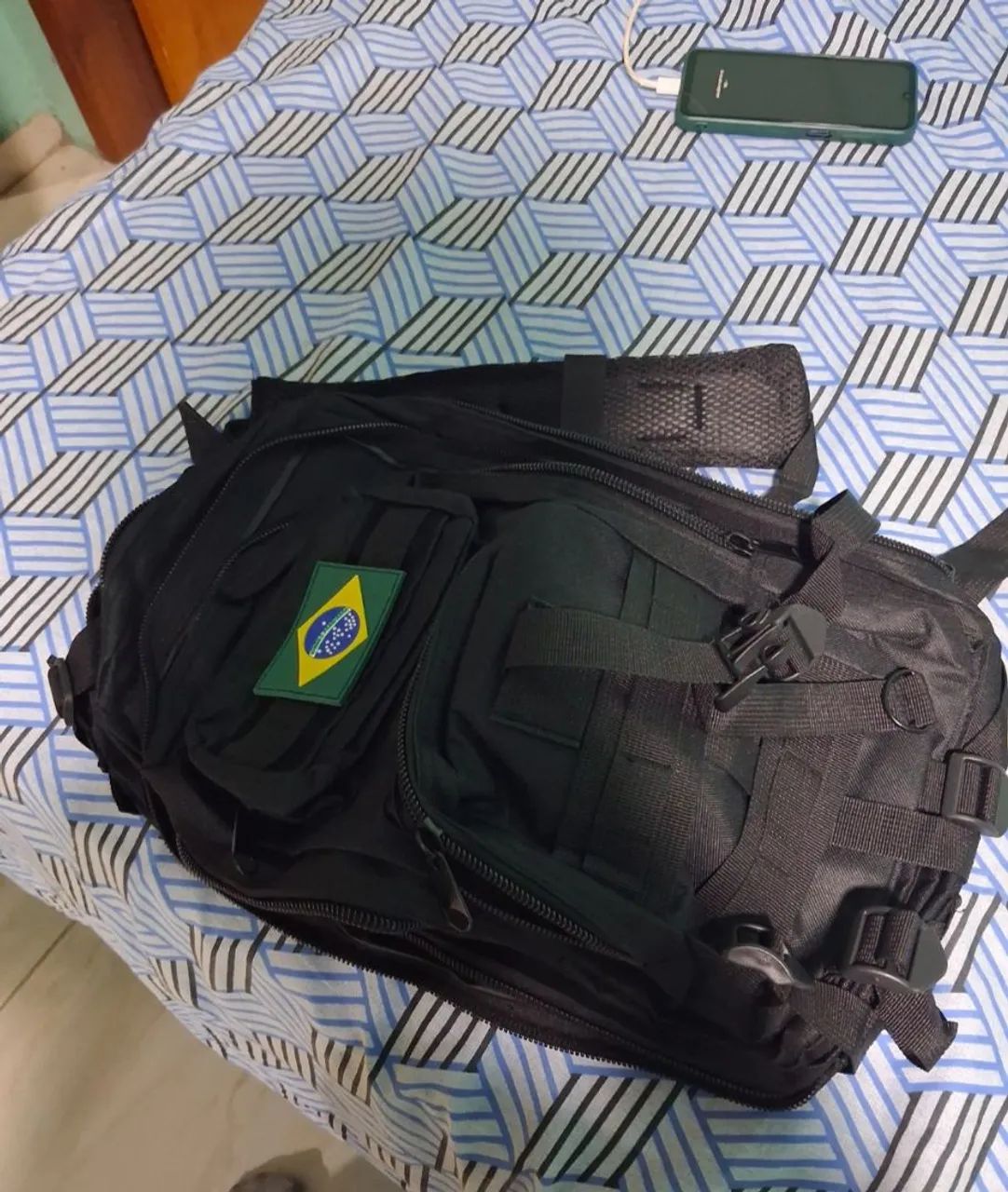 Mochila tática preta