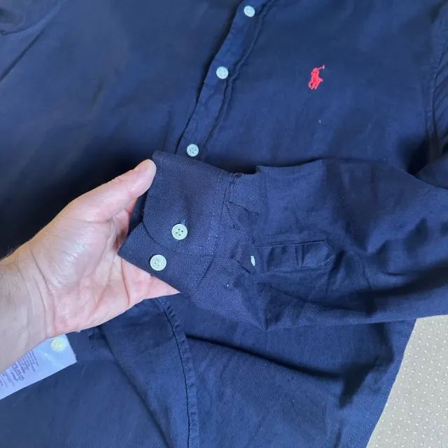 Camisa azul marinho Ralph Lauren M - Foto 5
