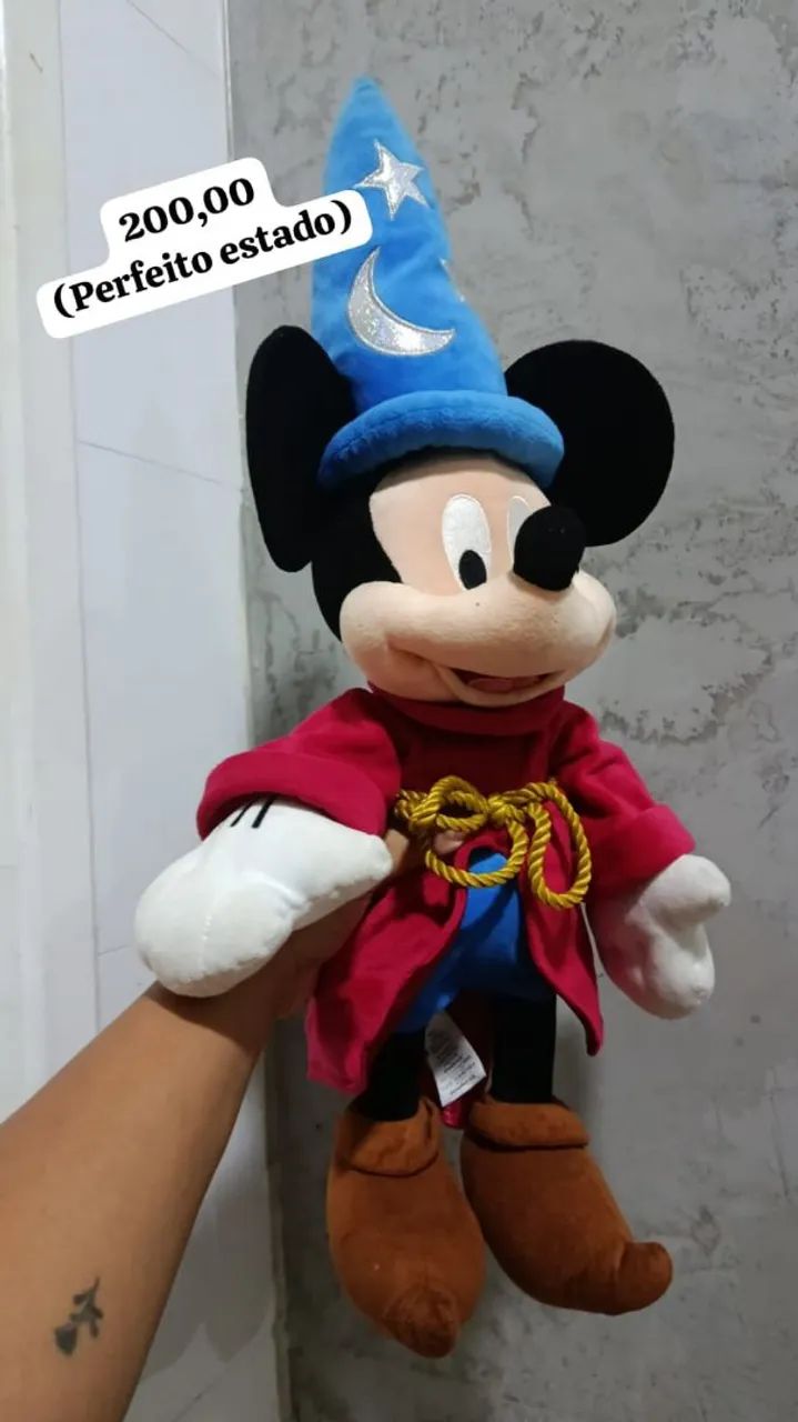 Pelúcia do Mickey Feiticeiro Original 