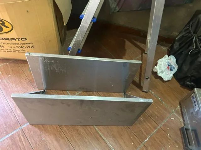 Coifa inox parede 0,75×1,91×0,33 linha industrial com Prateleira em Aço Inox - Foto 4