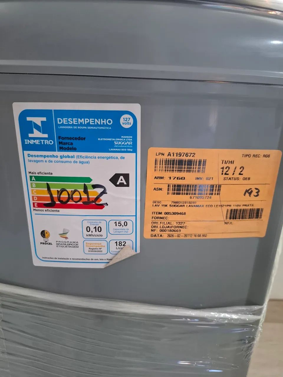 Tanquinho SUGGAR 15KG  - Foto 4