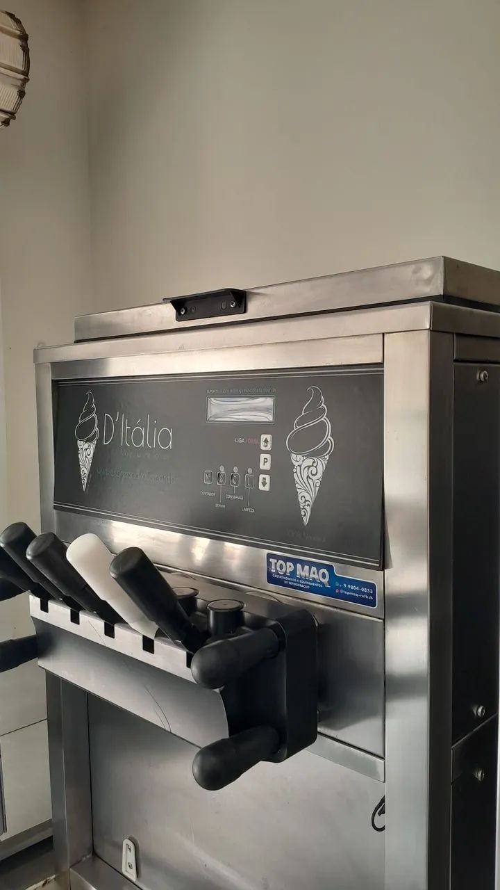 Maquina de sorvete expresso muito nova ! 5 sabores 2 missões e 3 PUROS  - Foto 5