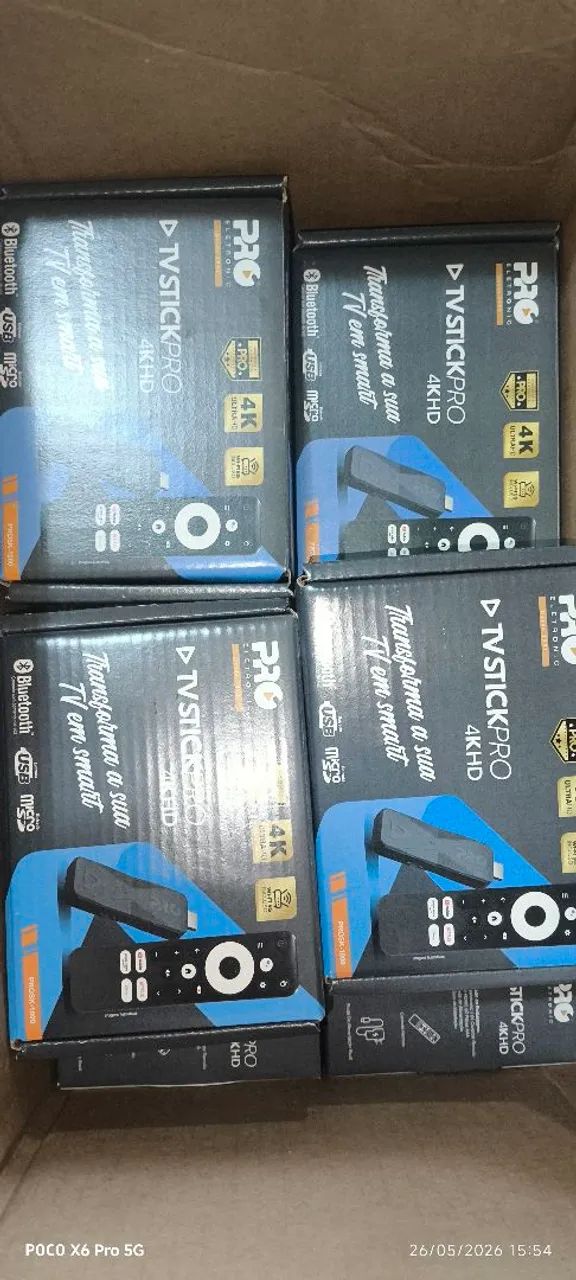 Smart box Stick pro 4k bluetooth 2gb/16gb com comando de voz PRO eletronic - Foto 3