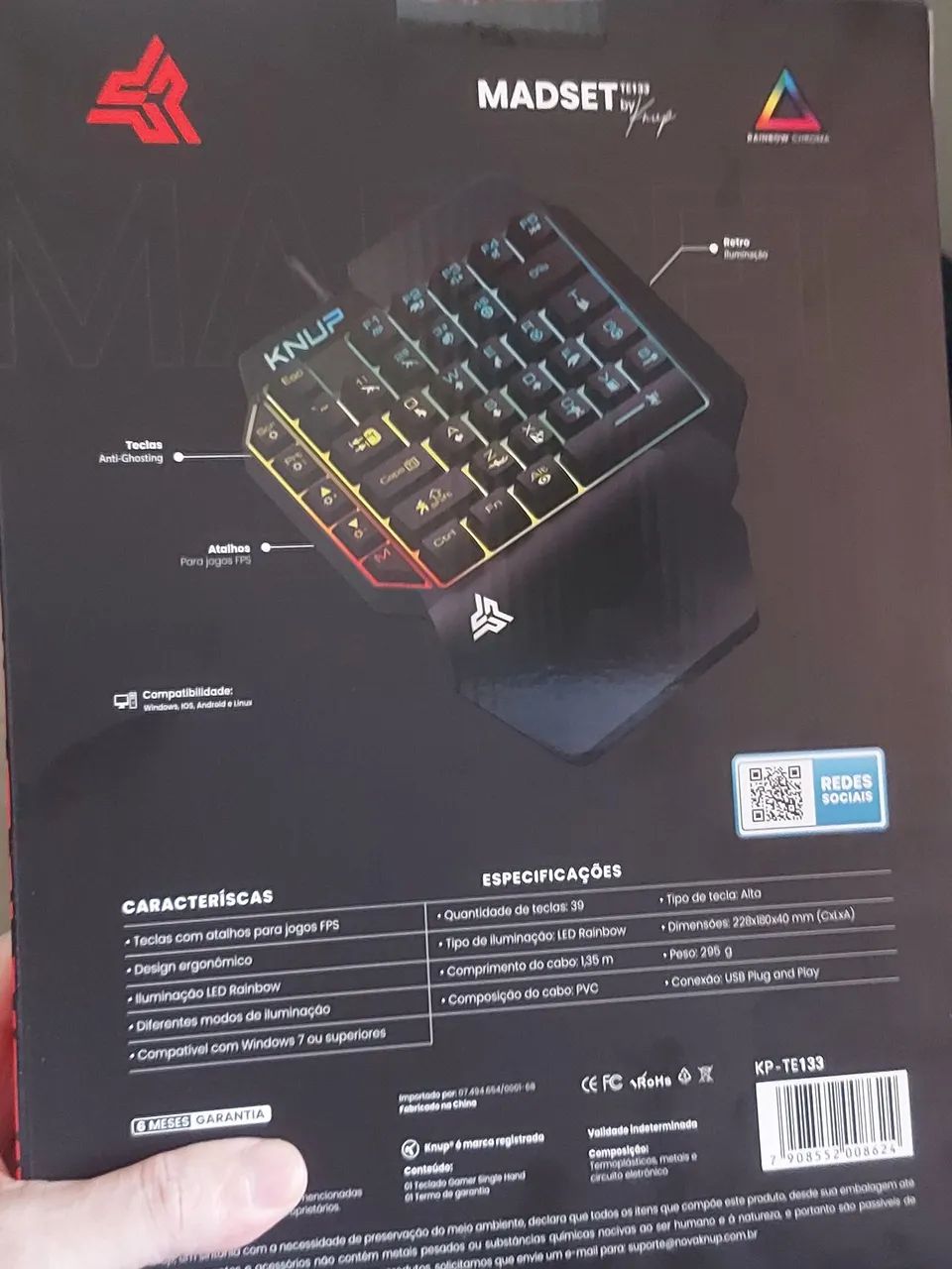 Teclado gamer Madset singler novos  - Foto 3
