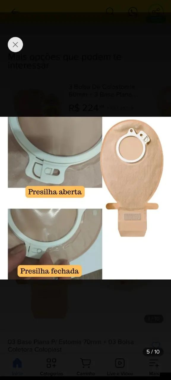 Bolsa de colostomia  - Foto 5