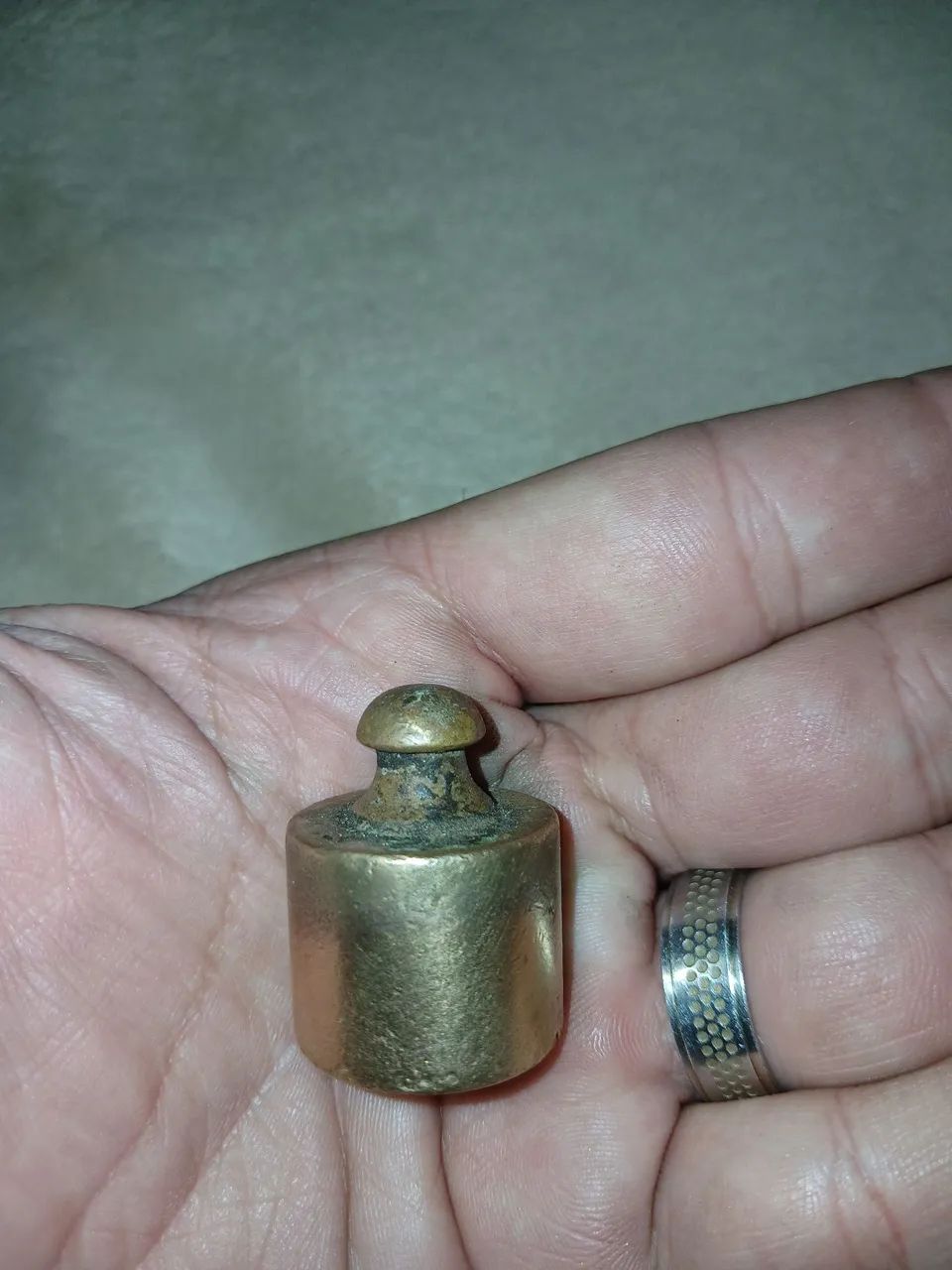 Peso de balança antiga com 100gr  - Foto 3