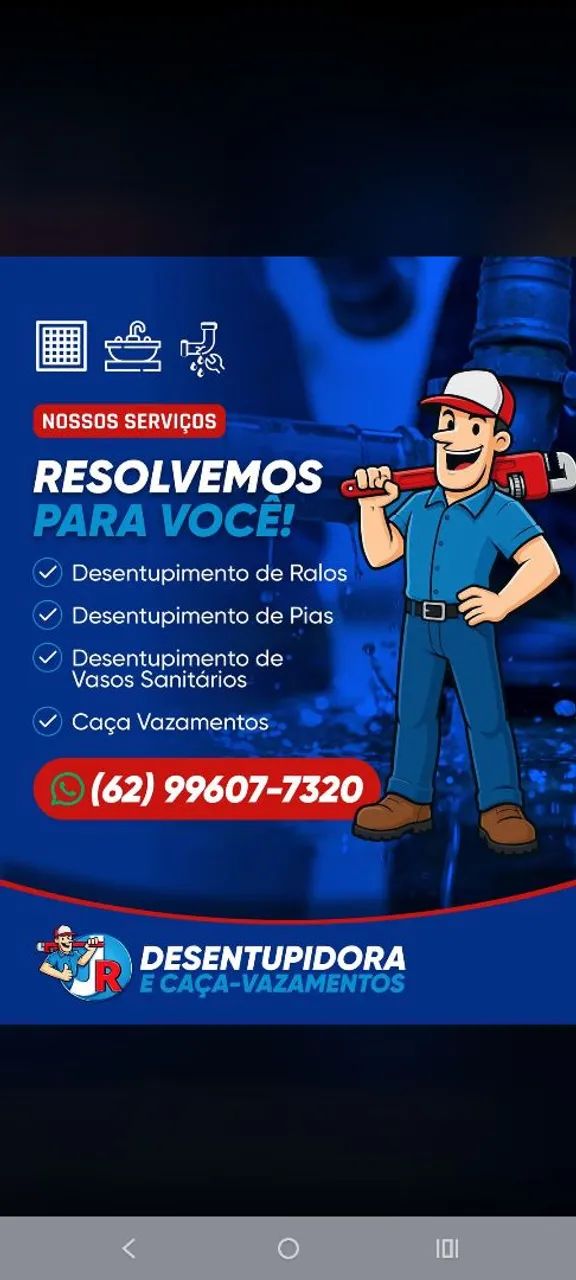JR desentupidora e caça vazamento 