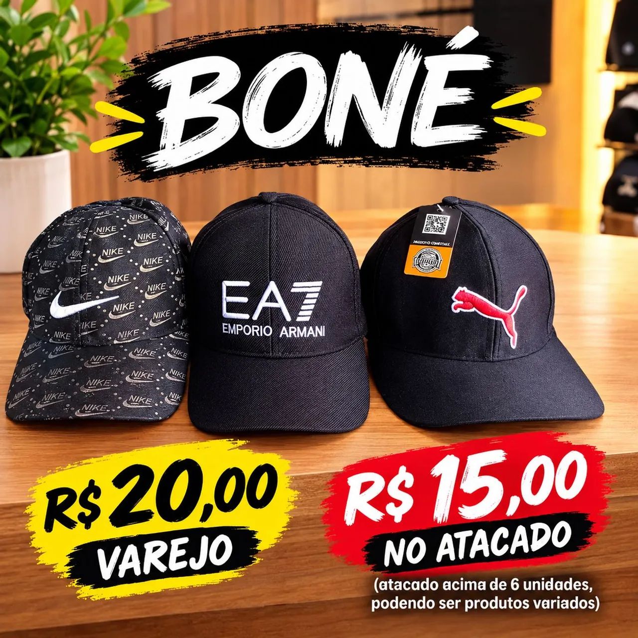 Boné (15 reais no atacado) - Foto 4