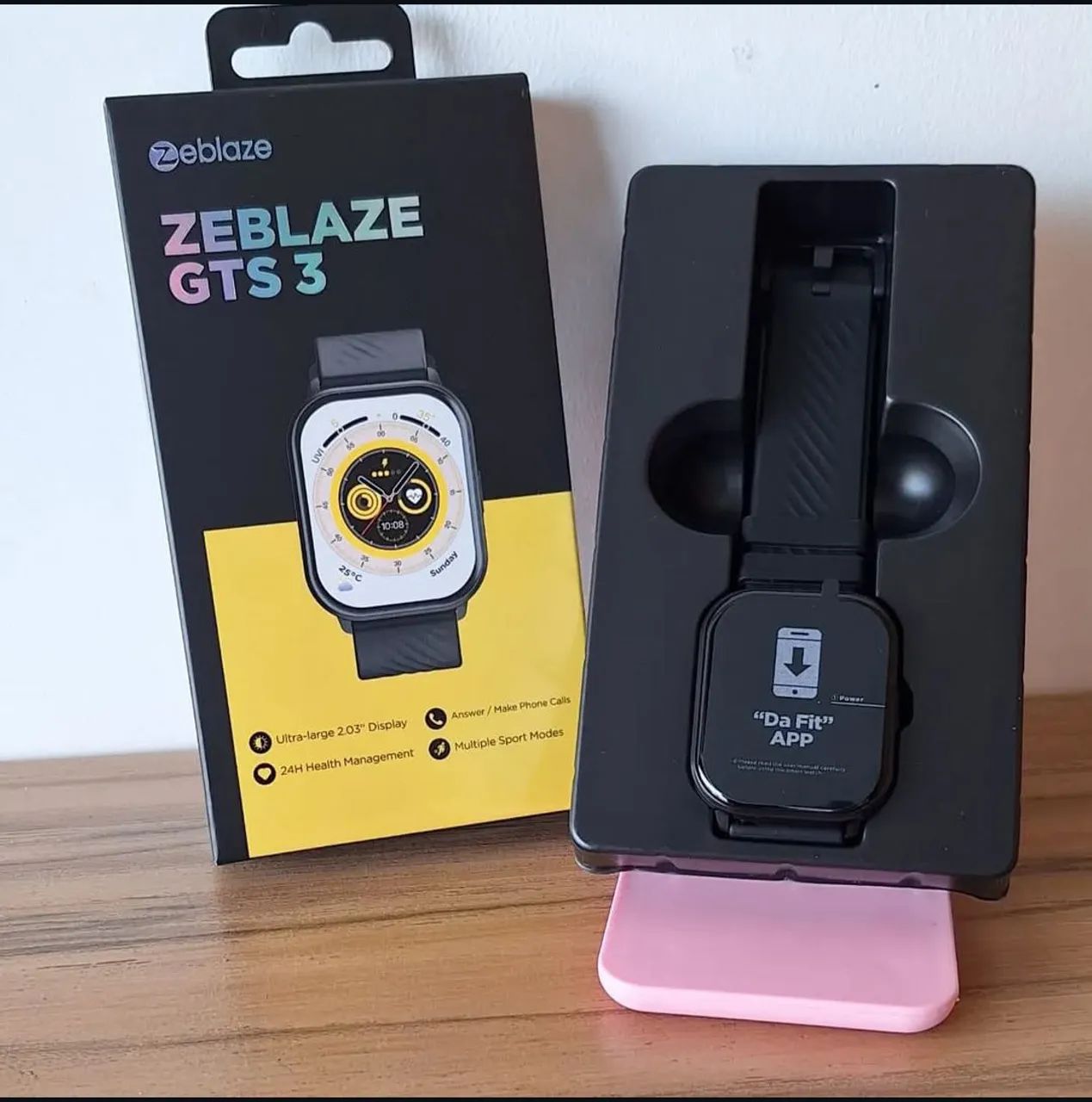 Smartwatch Zeblaze GTS 3 - Preto
