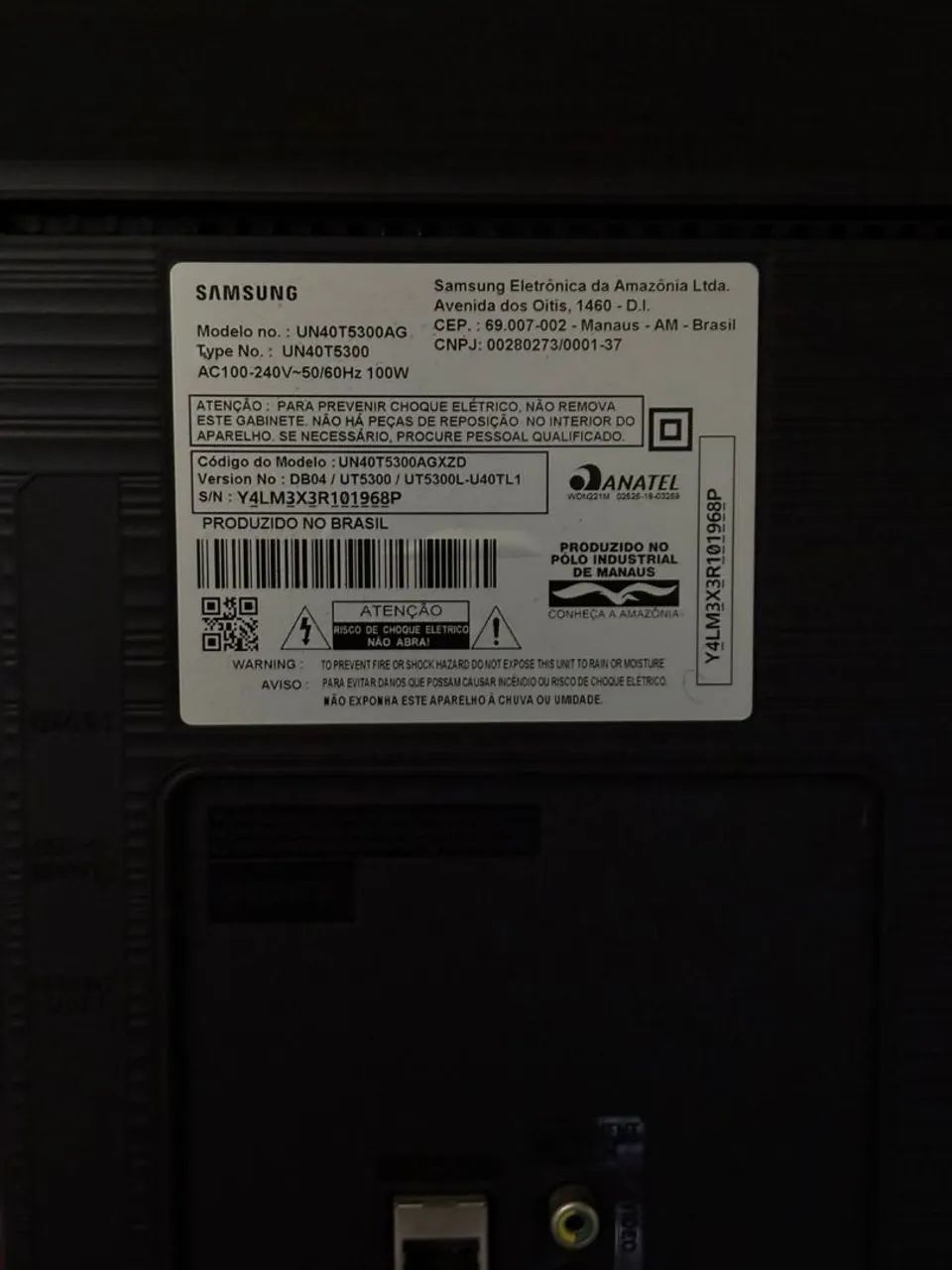 Tv Samsung Tizen 40 Polegadas, para retirada de peças. Display quebrado - Foto 5