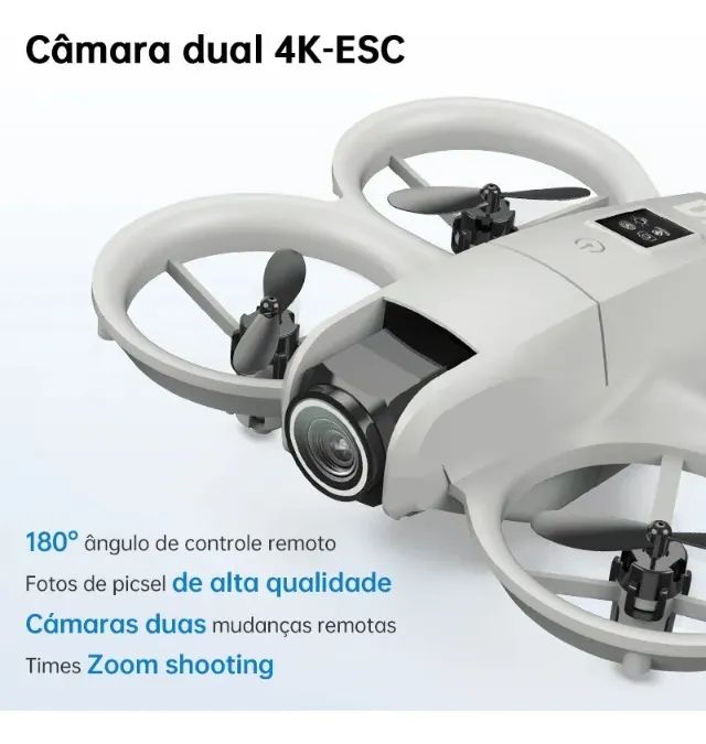 Drone Neo Com Câmera 4k Full Hd Wifi Cinza - Foto 4