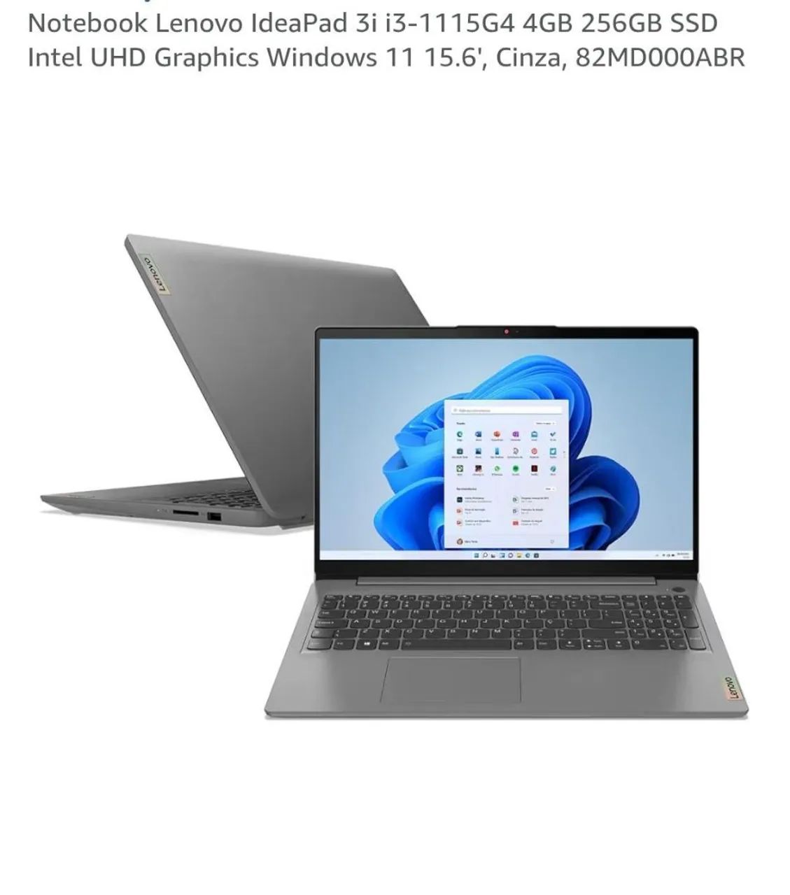 Notebook - Ideapad 3i (Lenovo)