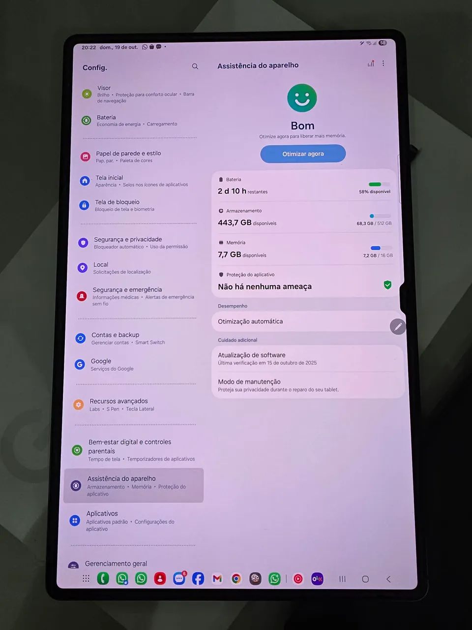 Tablete samsung S8 Ultra 512+16 de memória RAM.  - Foto 5
