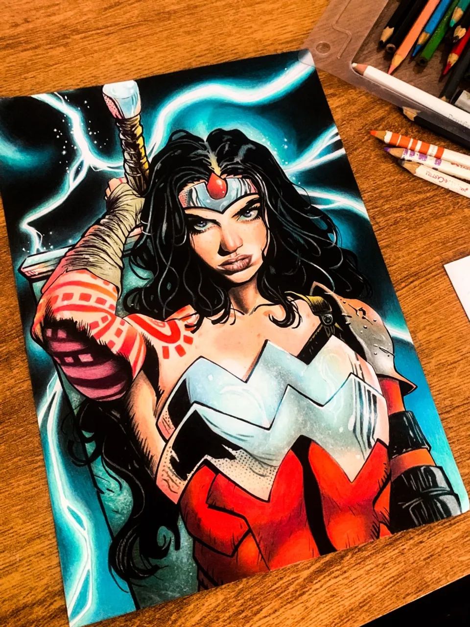 Desenho da mulher maravilha  - Foto 2