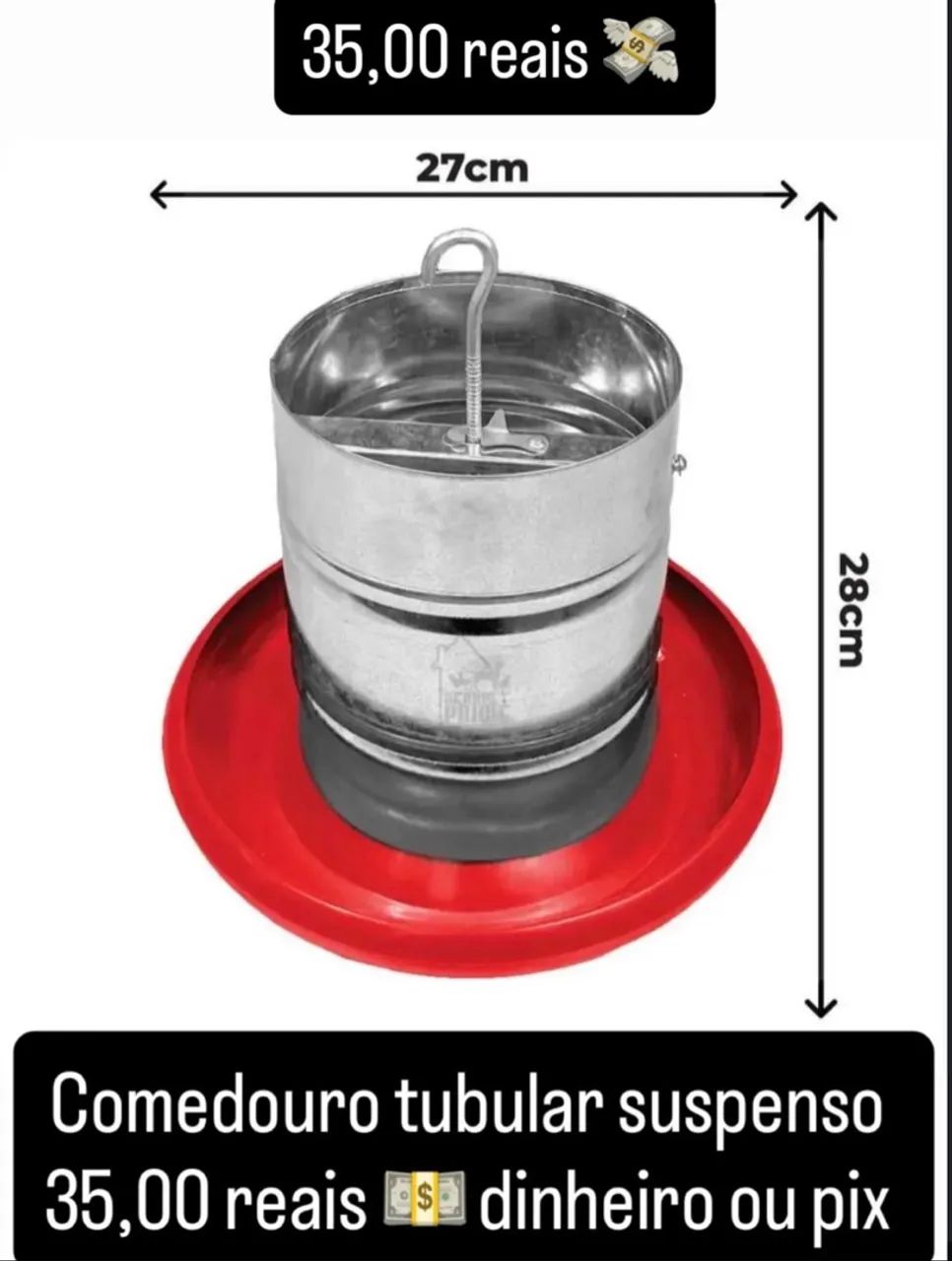 Comedouro tubular 3kg