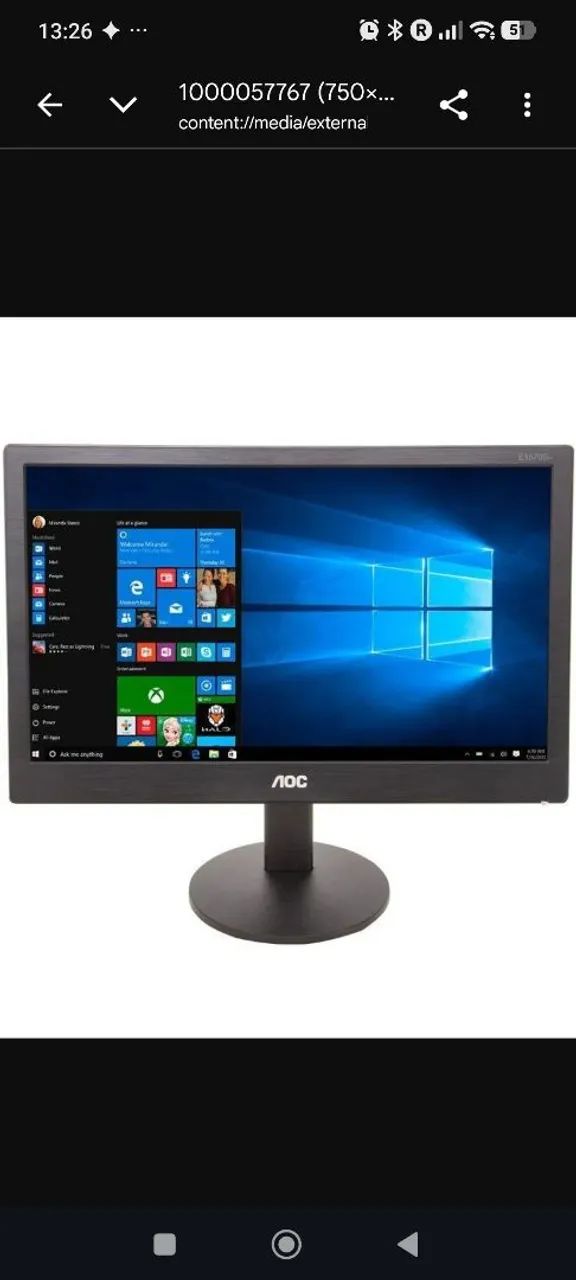 Monitor AOC LED 15,6 widescreen  - Foto 2